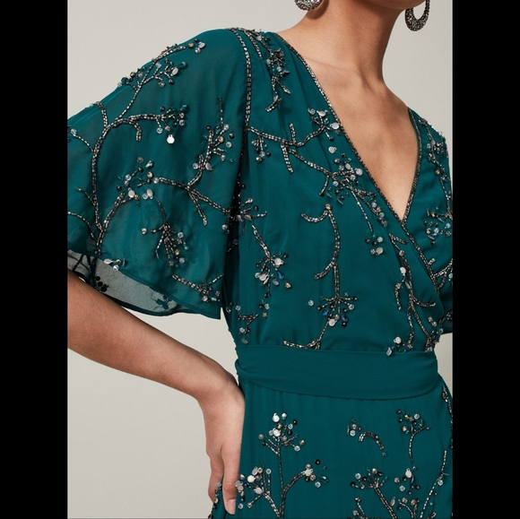 Phase Eight embroidered wrap dress (NWT) - Picture 4 of 9
